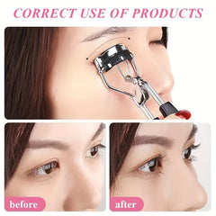 4pcs Eyelash Tools Set False Eyelash Applicator Eyebrow Brush Eyelash Curlers