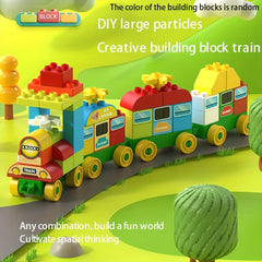 68pcs Building Blocks Train Set Creative Educational Toy Gift