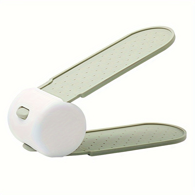 Adjustable Plastic Shoe Slot Organizer Double Layer Shoe Rack