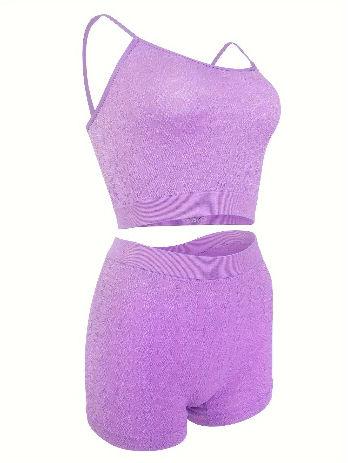 Solid Textured Bra & Panties Set Full Coverage Lingerie Women Underwear