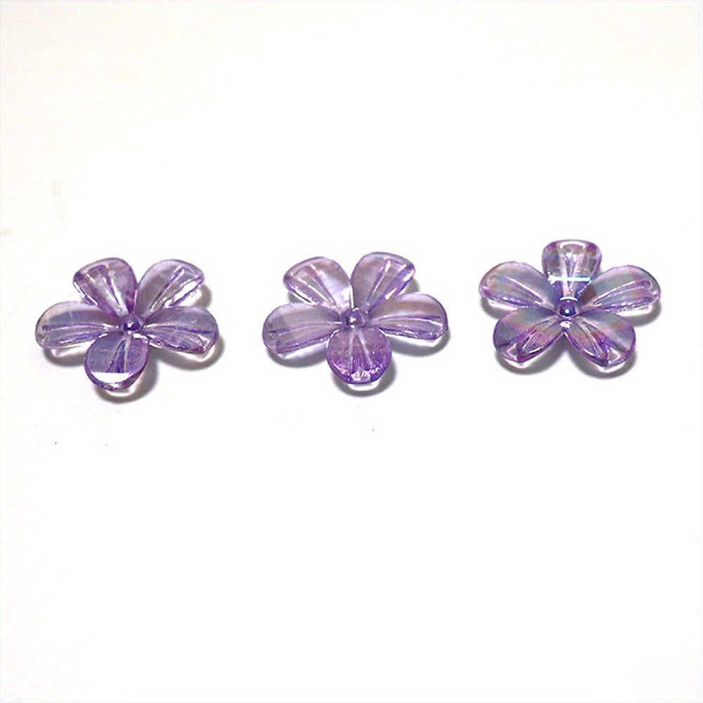 Colorful Flower Petal Jewelry Making Kit - 15pcs