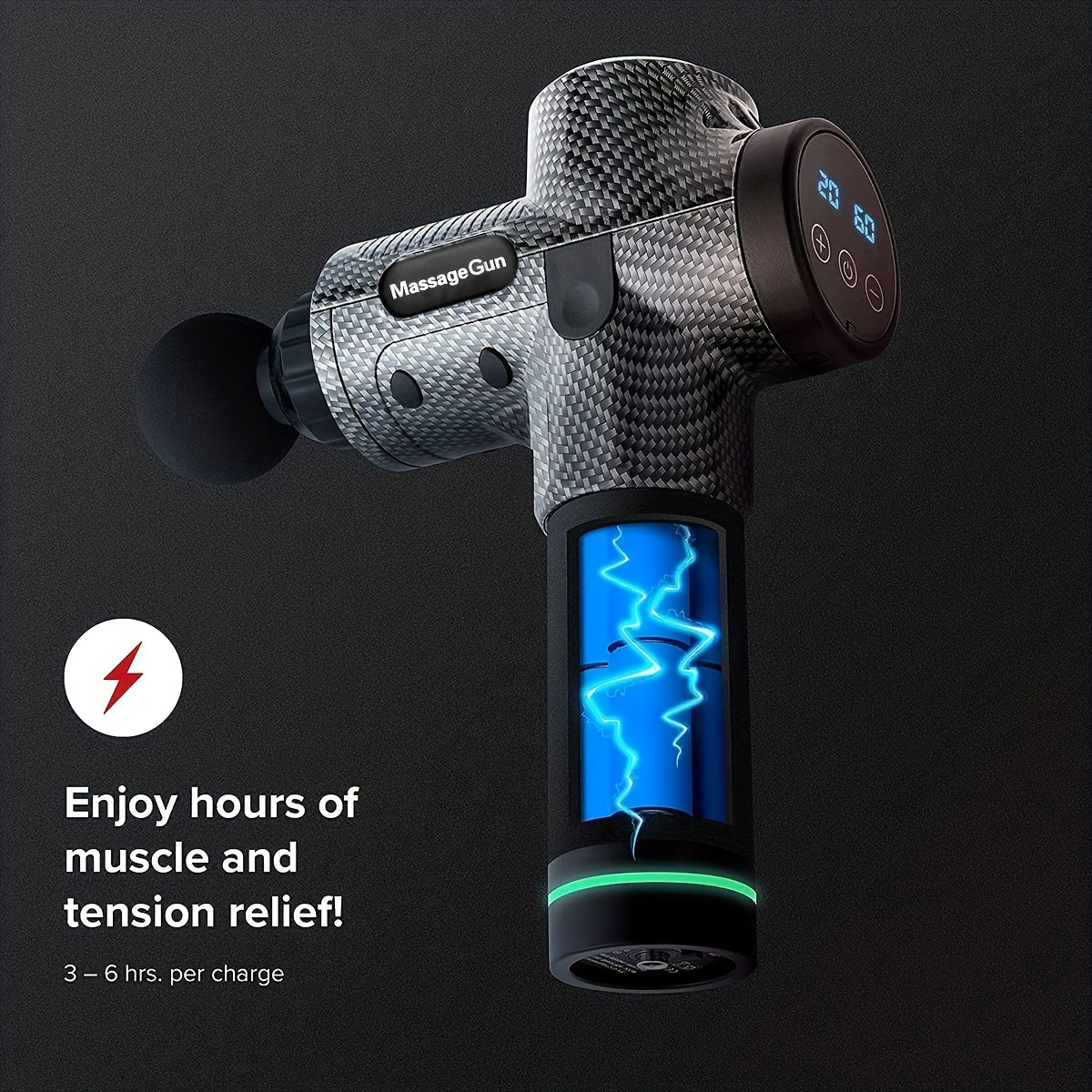 Massage Gun Deep Tissue Relaxation 30 Speed Hand Held Massager
