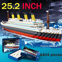 4404pcs Large Cruise Building Blocks Set Toy for Halloween Christmas