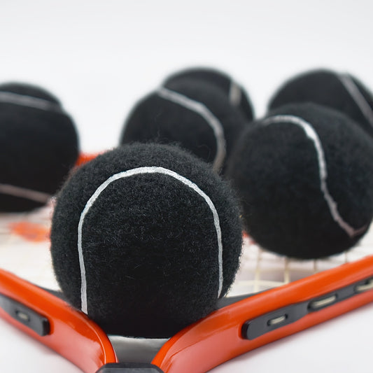 3pcs High Elastic Rubber Tennis Balls for Beginners Practice Outdoor Sports