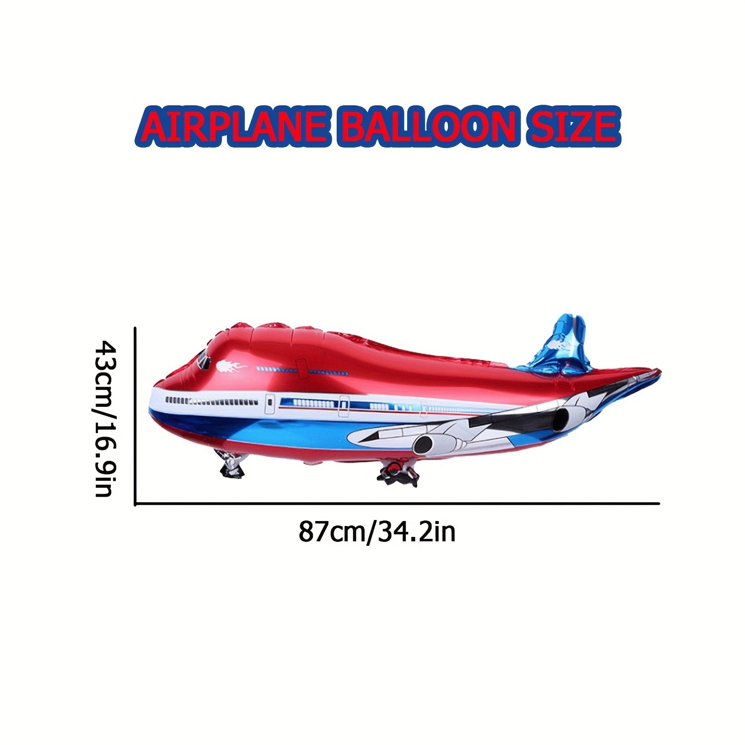 Large Airplane Party Decoration Happy Birthday Balloons