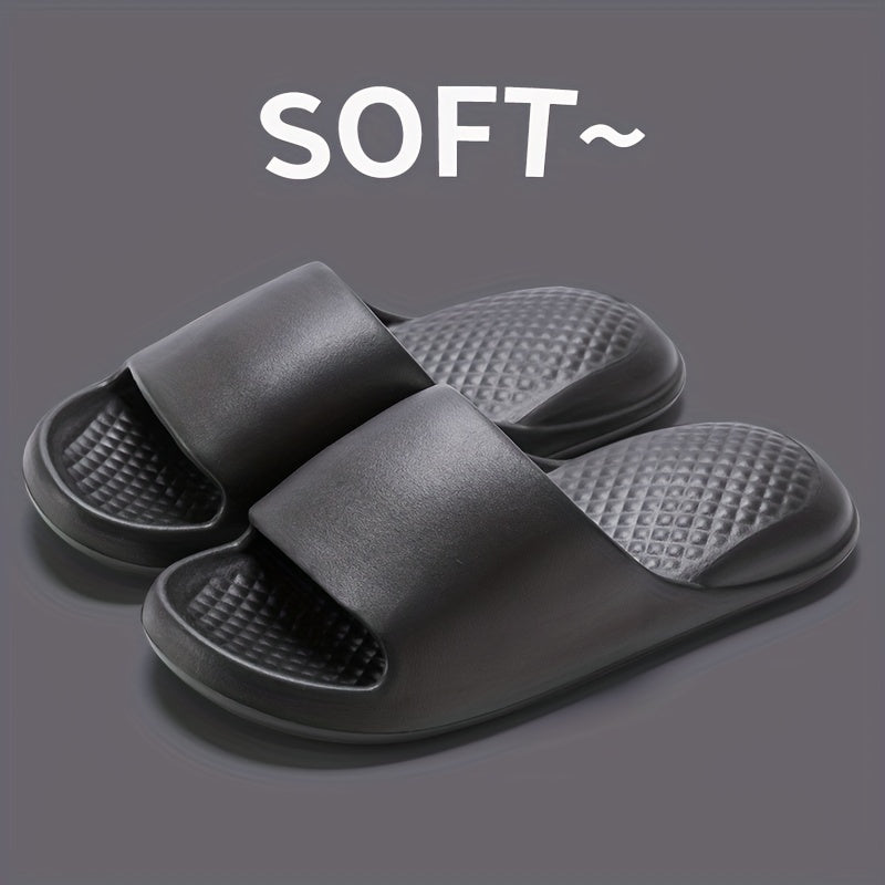 Minimalist Soft Solid Non Slip Bath Shoes Women's Home Slides