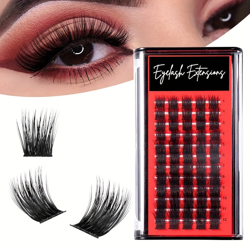 DIY Natural Thick Cluster False Eyelashes DM006