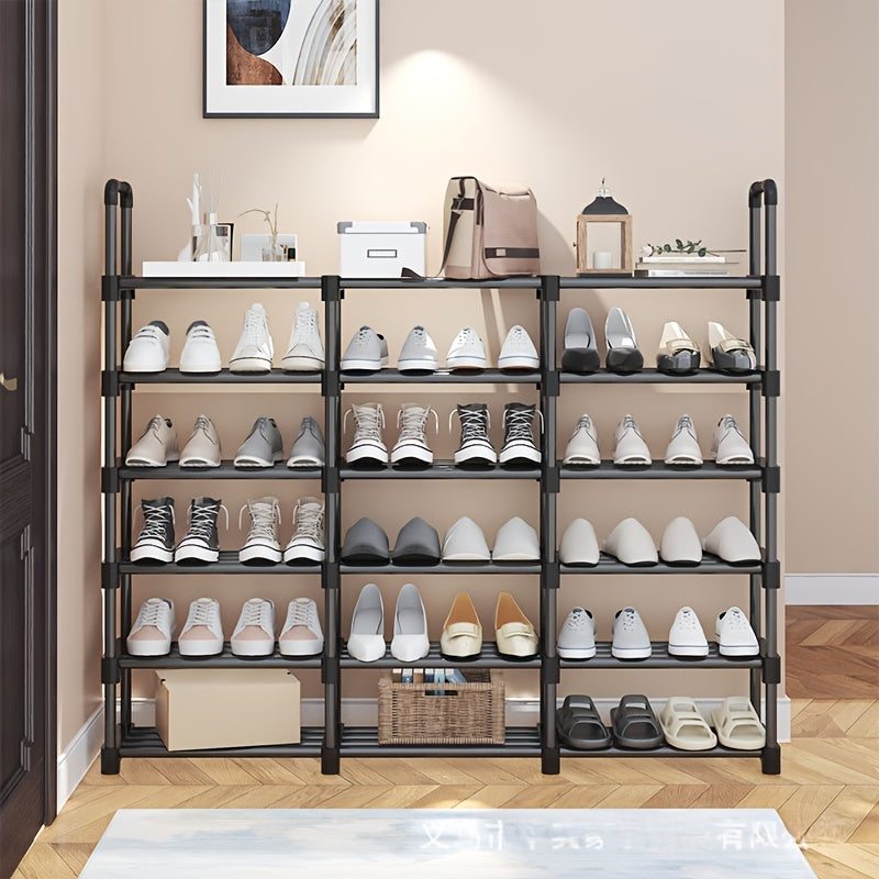 3 Row Shoe Rack Space Saving Easy Assembly
