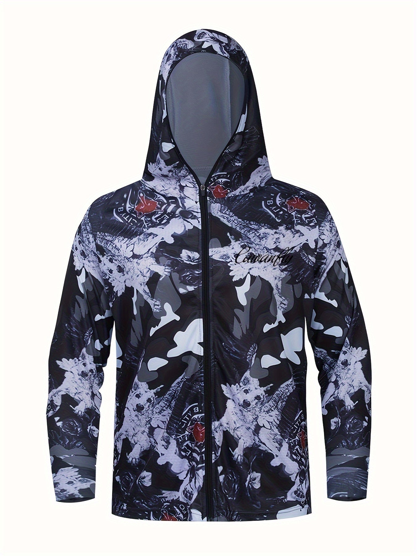 Men's Zipper Hoodie Anti UV Sunscreen Fishing Jacket