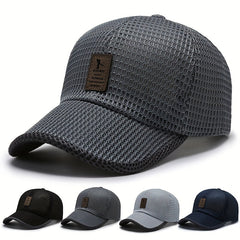 Men's Breathable Mesh Visor Baseball Cap for Summer