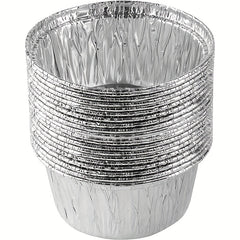 30pcs 8 Round Ramekins Muffin Cups Disposable Aluminum