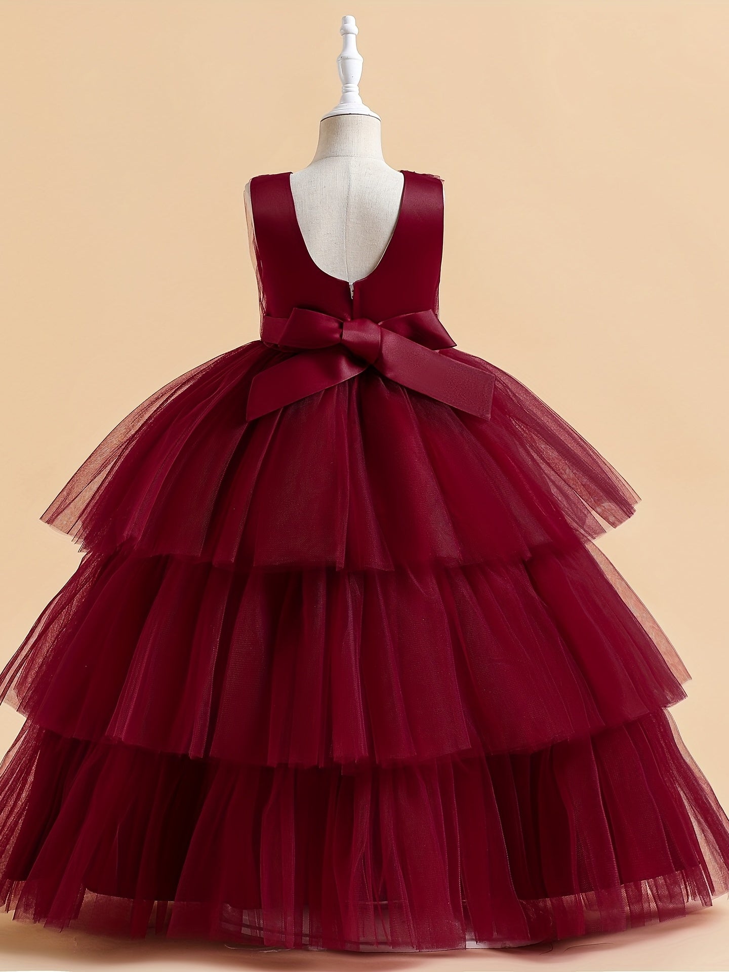 Princess Flower Girl Wedding Dress for Birthday Party