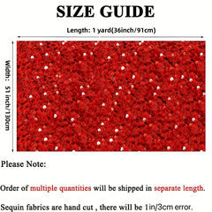 Velvet Sequin Fabric Glitter Embroidery DIY Sewing Wedding Dress Pillowcase
