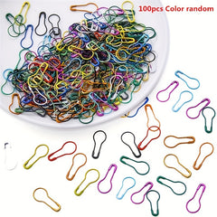 100pcs Knitting Crochet Locking Stitch Marker Safety Pins Sewing Crafts Clip