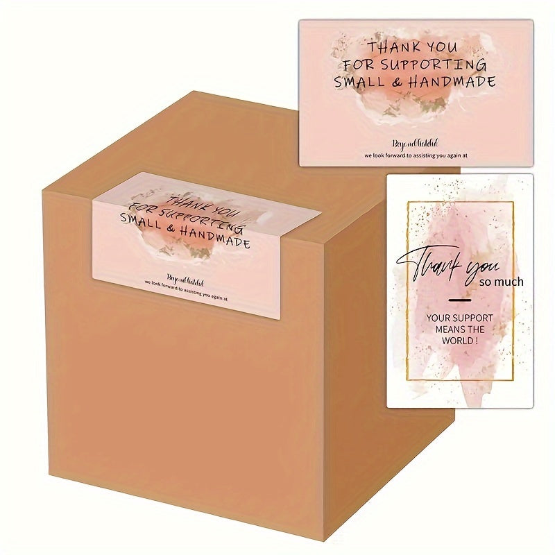 50pcs Thank You For Your Order Stickers - Gift Package Labels