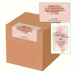 50pcs Thank You For Your Order Stickers - Gift Package Labels