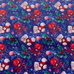 6pcs Christmas Fabric Assorted Pre-Cut Pack for DIY Bow Clothing Craft Doll Cost