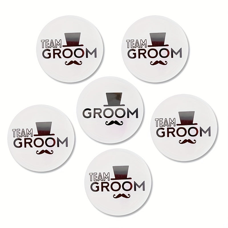 7pcs Dream Groom Badges for Bridesman & Hen Parties