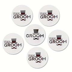 7pcs Dream Groom Badges for Bridesman & Hen Parties