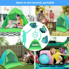 Pop Up Beach Tent Portable Beach Shade Canopy UPF 50 Lightweight