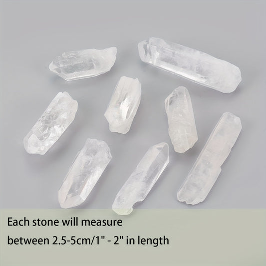 2" 2.54/5.08cm Transparent Quartz Crystal Point Pendant