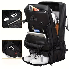 Men's Travel Casual Backpack Large Capacity Luggage Bag Waterproof