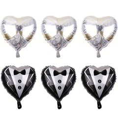 6pcs Green Film Balloon Wedding Party Decoration Balloons