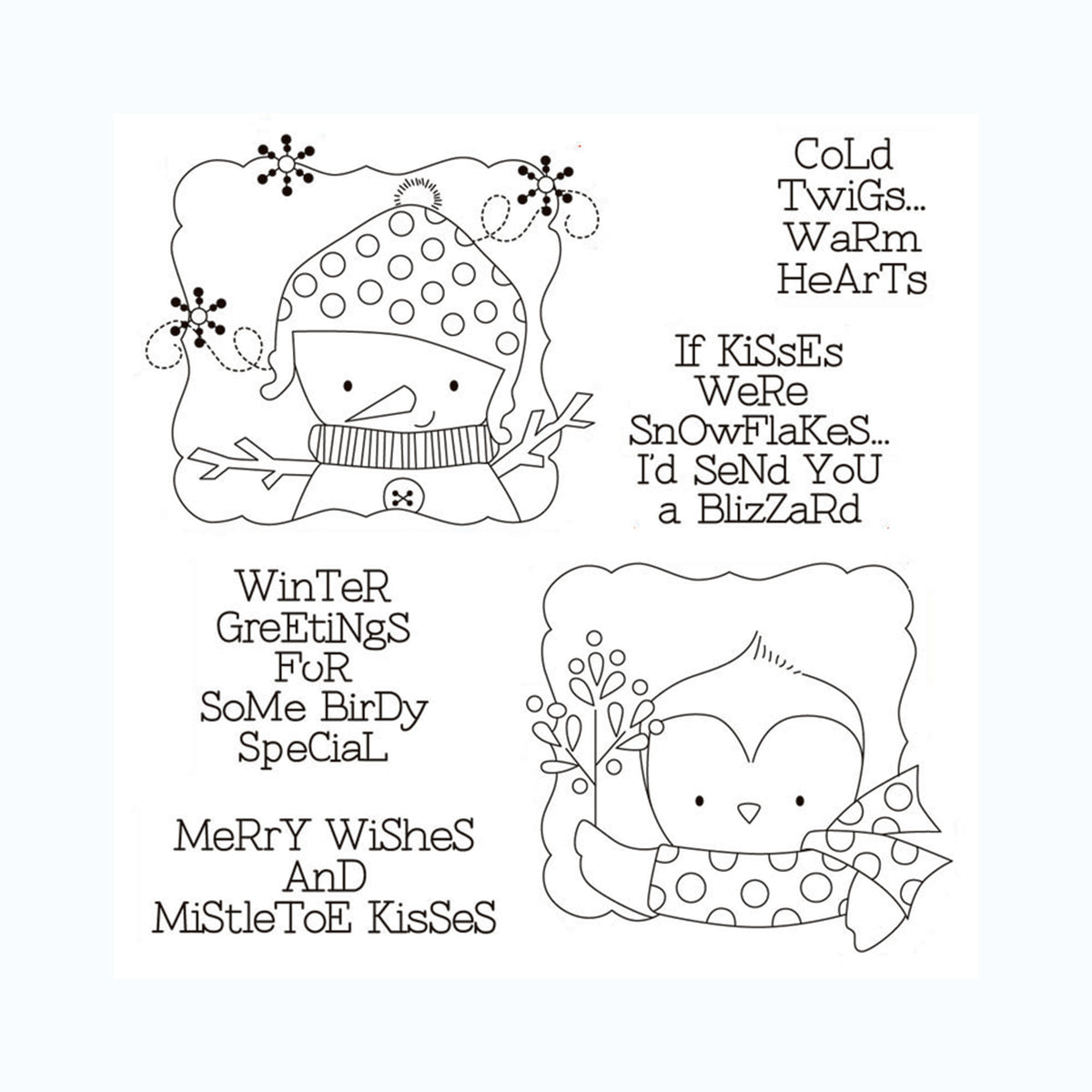 Cartoon Animals Clear Stamp for DIY Scrapbooking Card Making