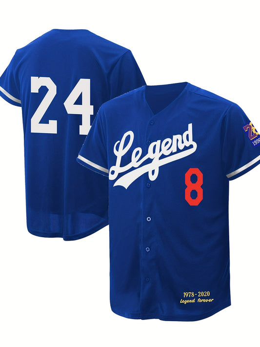 Youth Kid's 824 Embroidery Baseball Jersey Short Sleeve Uniform