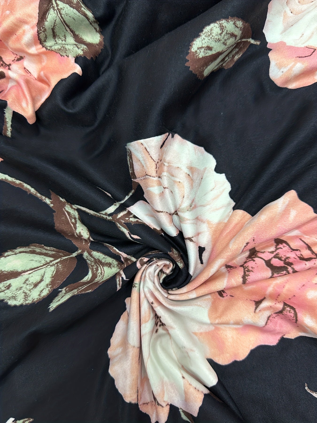 Women's Plus Floral Print High Rise Cropped Trouser