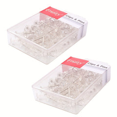 Transparent Pegs 50ct Plastic Box Cork Board I beam Pegs Painting Pegs