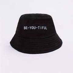 BE YOU TIFUL Print Bucket Hat Unisex Lightweight Fisherman Cap