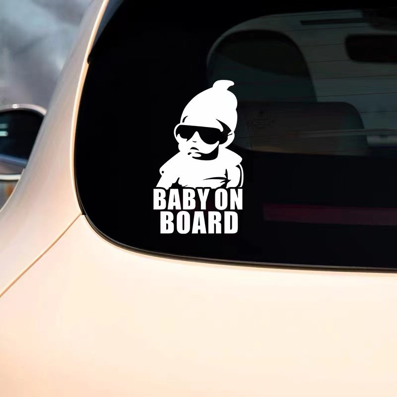 Baby On Board Car Sign Decal Mirror Sticker