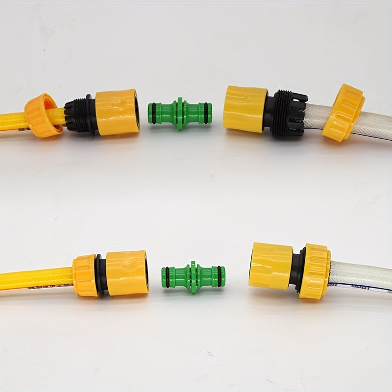 2pcs Plastic Double Extension Pipe Repair Joint Bidirectional Docking Nipple