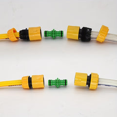 2pcs Plastic Double Extension Pipe Repair Joint Bidirectional Docking Nipple
