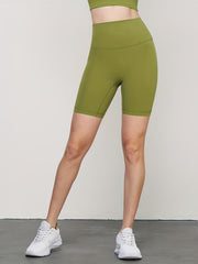 High Waist Yoga Shorts Slim Fit Butt Lifting Mid Stretch Sports Shorts