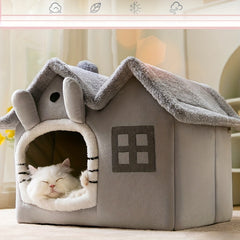 Warm & Comfy Cat Bed - Foldable Design