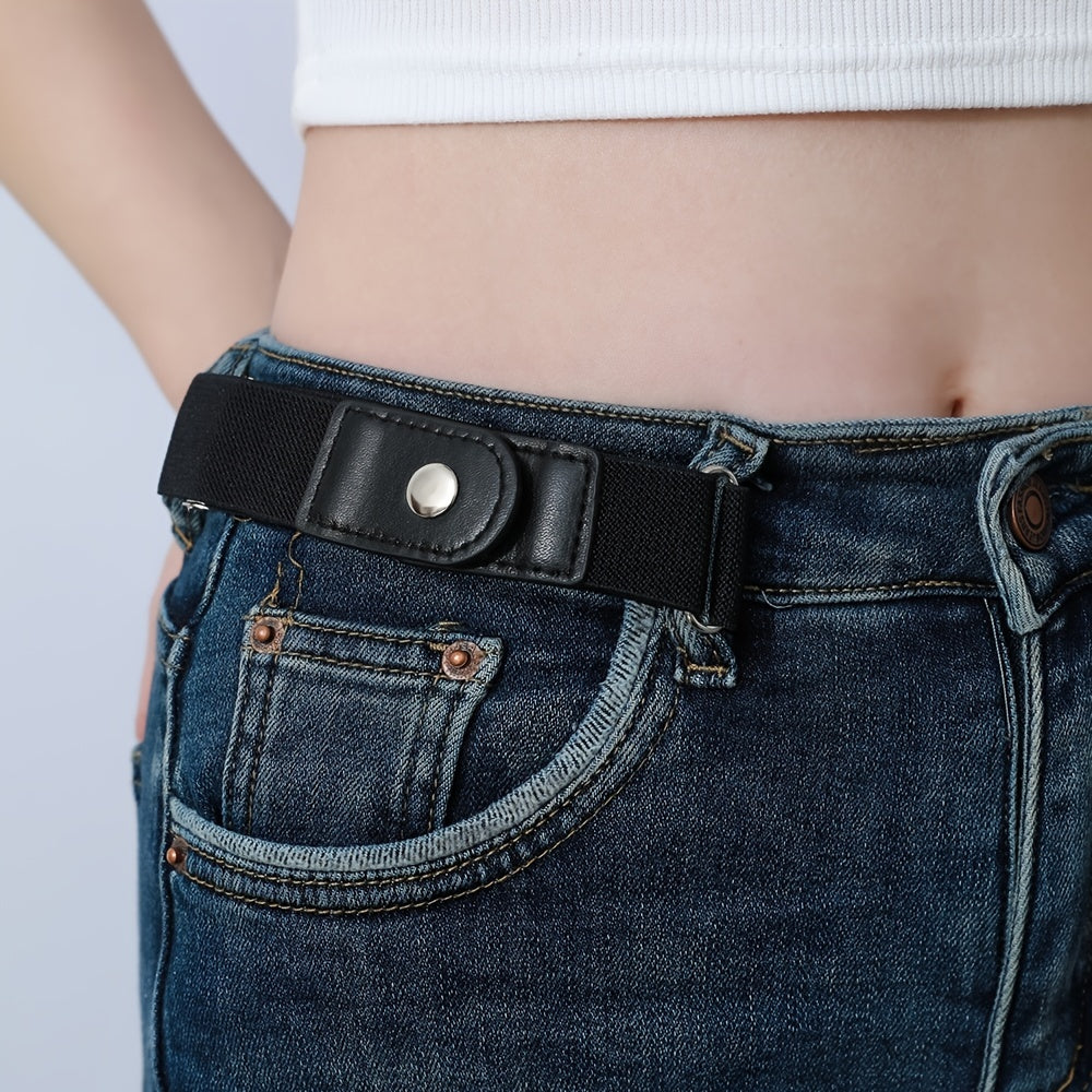 No Buckle Elastic Belts Adjustable Unisex Stretch Waist Belt