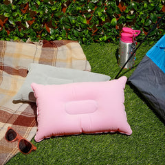 Flocked Inflatable Pillow for Hiking Camping Traveling