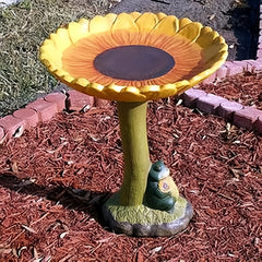 Resin Bird Basin Antique Garden Decor