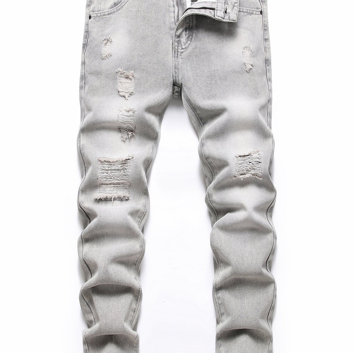 Boys Ripped Jeans Denim Pants Straight Cut Jeans For Spring And Autumn