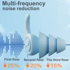 Solid Anti-noise Silicone Earplugs for Sleep, Dive, Surf, Swim