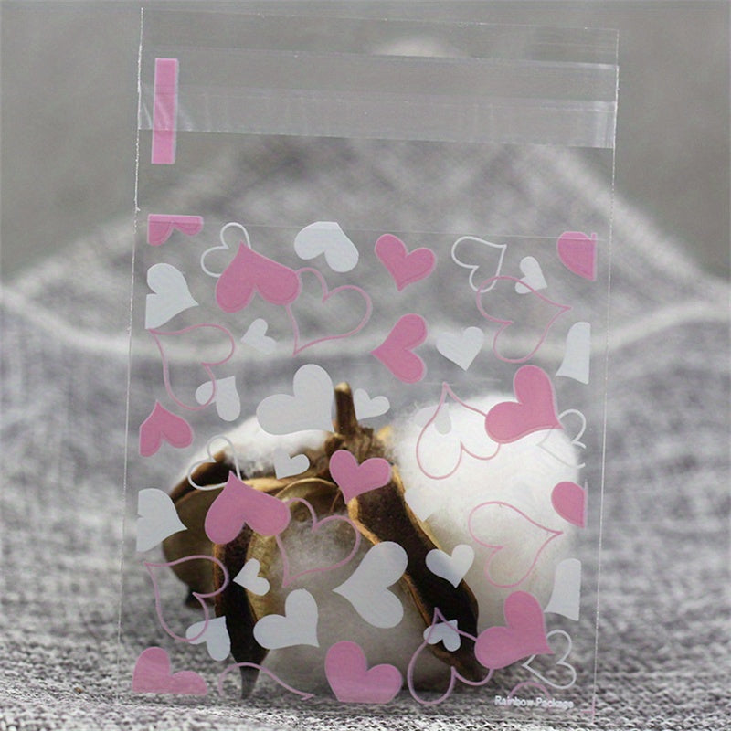 100pcs Self sealing Bag Opp Plastic Packaging Bag For Baking Cookies Candy Bag