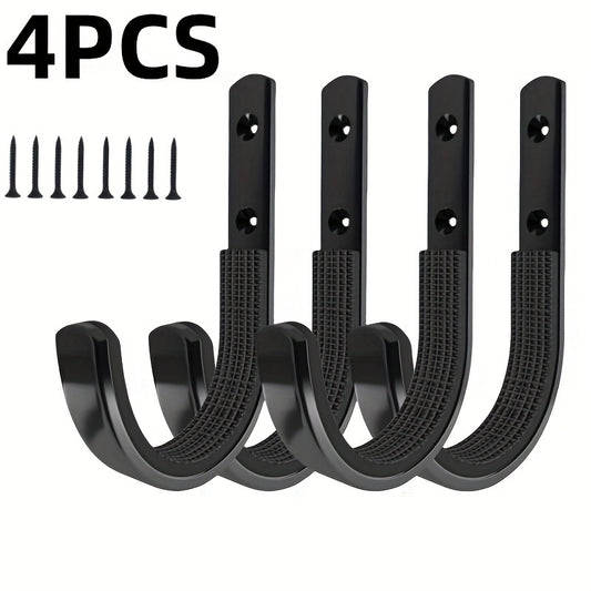 Durable Archery Wall Mount Hooks Soft Padded Stainless Steel Screws