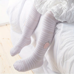 Baby Girls Carrot Decor Pantyhose Mesh Thin Tights For Spring Summer