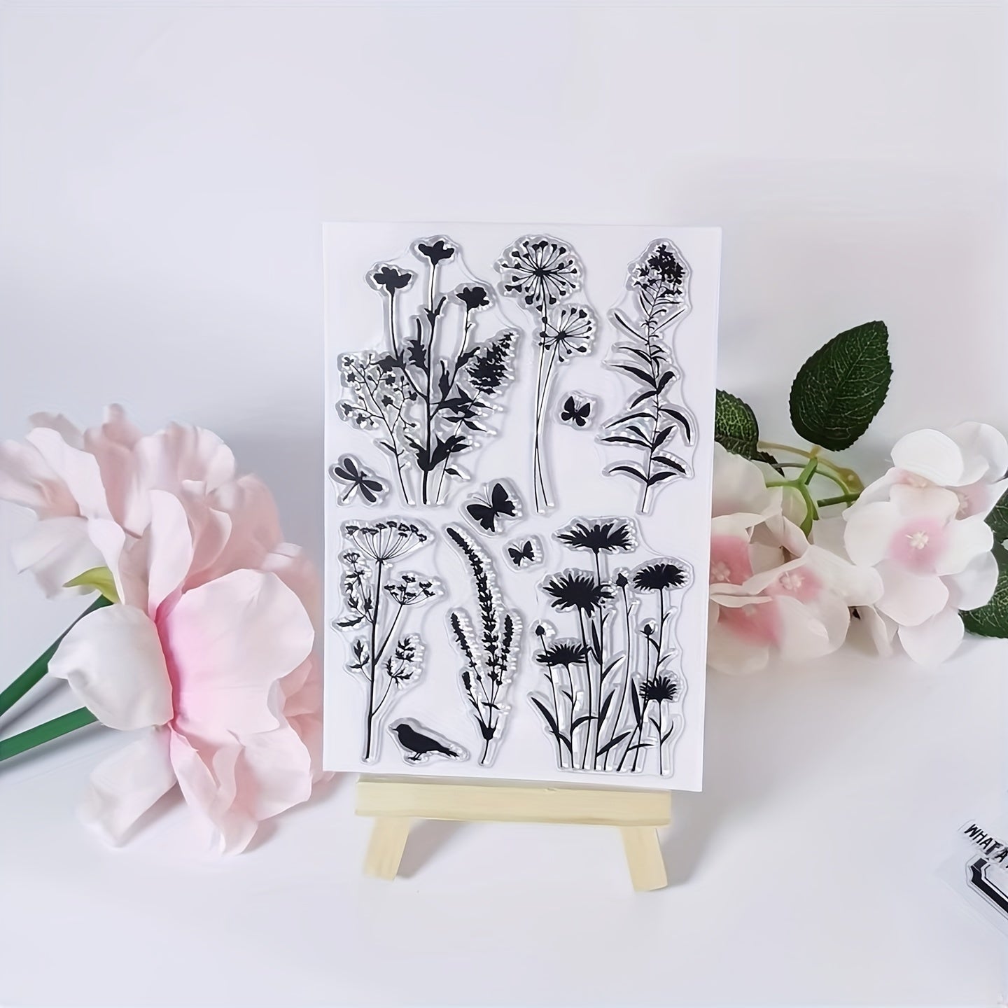 Flower Bouquet Clear Stamp for Card Making DIY Crafts