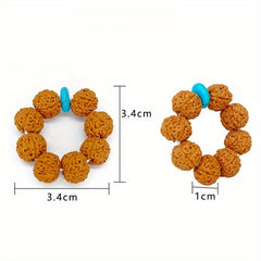 Finger Winding Ring Brown Fuzzy Texture Fidget Toy for Relax & Stress