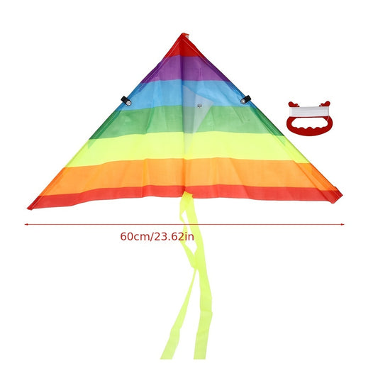 Rainbow Kite 50M Kite Line Outdoor Kites Kids Toy Kid Gift Garden Cloth Toy