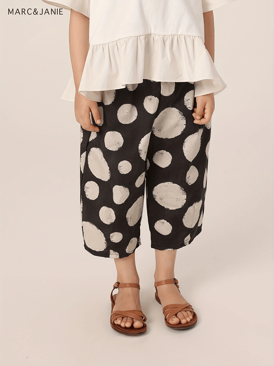MARC&JANIE Girls Wide Leg Cropped Pants