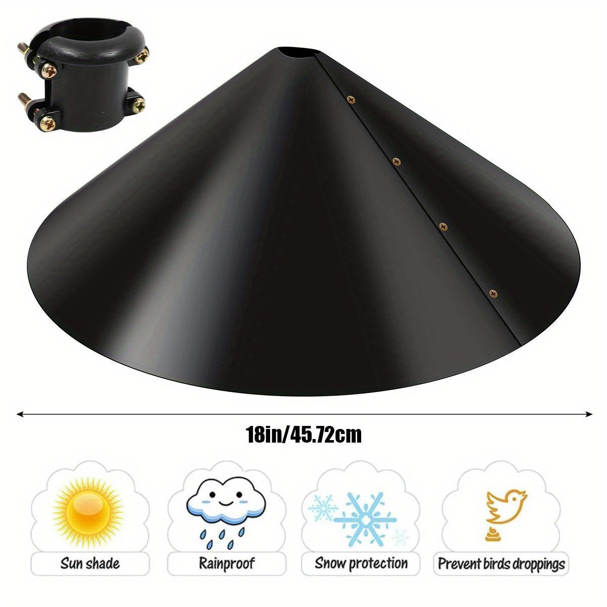 45 72 Cm Squirrel Baffle Wrap Around Squirrel Proof Baffles